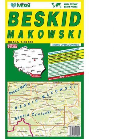 Beskid Makowski 1:60 000 mapa turystyczna