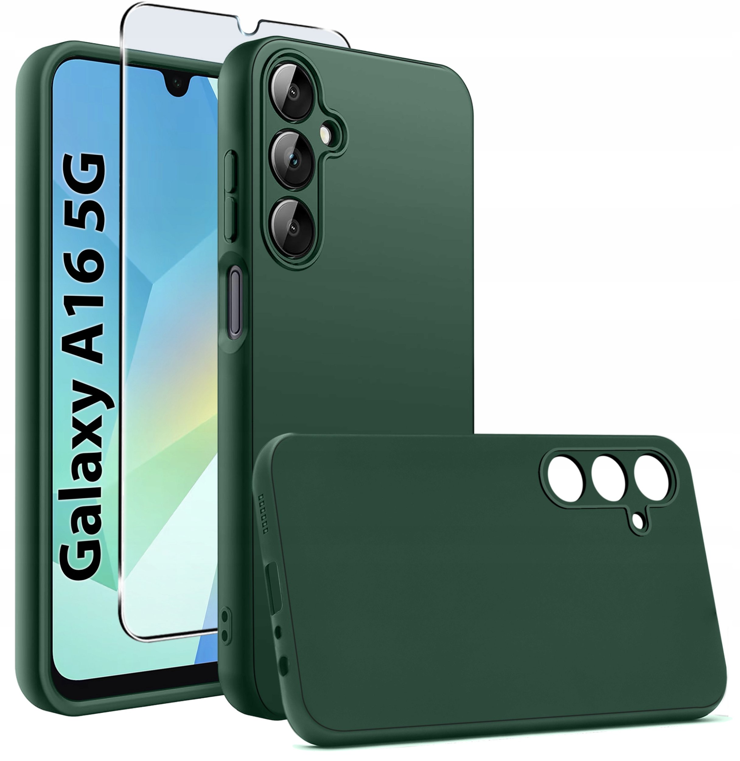 Etui do Samsung Galaxy A16 5G CASE SOFT MATT PLECKI MATOWE + SZKŁO 9H