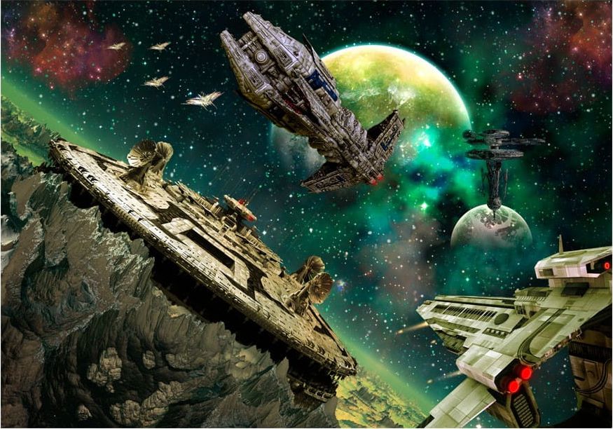 DecoNest Fototapeta - Flota kosmiczna - 400X280