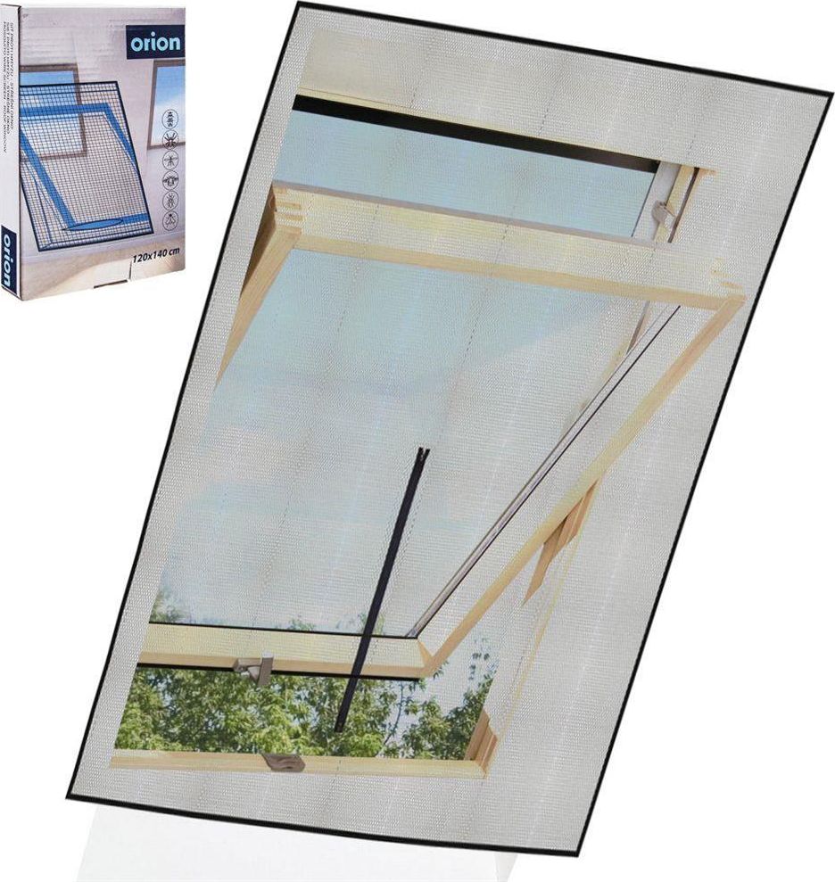 Orion Moskitiera siatka na okno dachowe owady komary 120x140 cm czarna