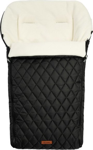 Sensillo ŚPIWOREK PIKOWANY POLAR BLACK DO WÓZKA