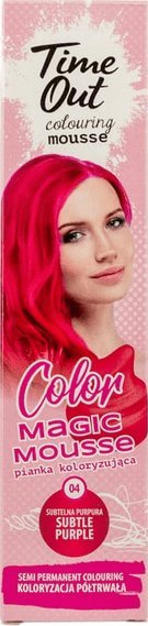 Time Out TIME OUT Pianka Koloryzująca Do Włosów - Subtelna Purpura 04 - 75ml