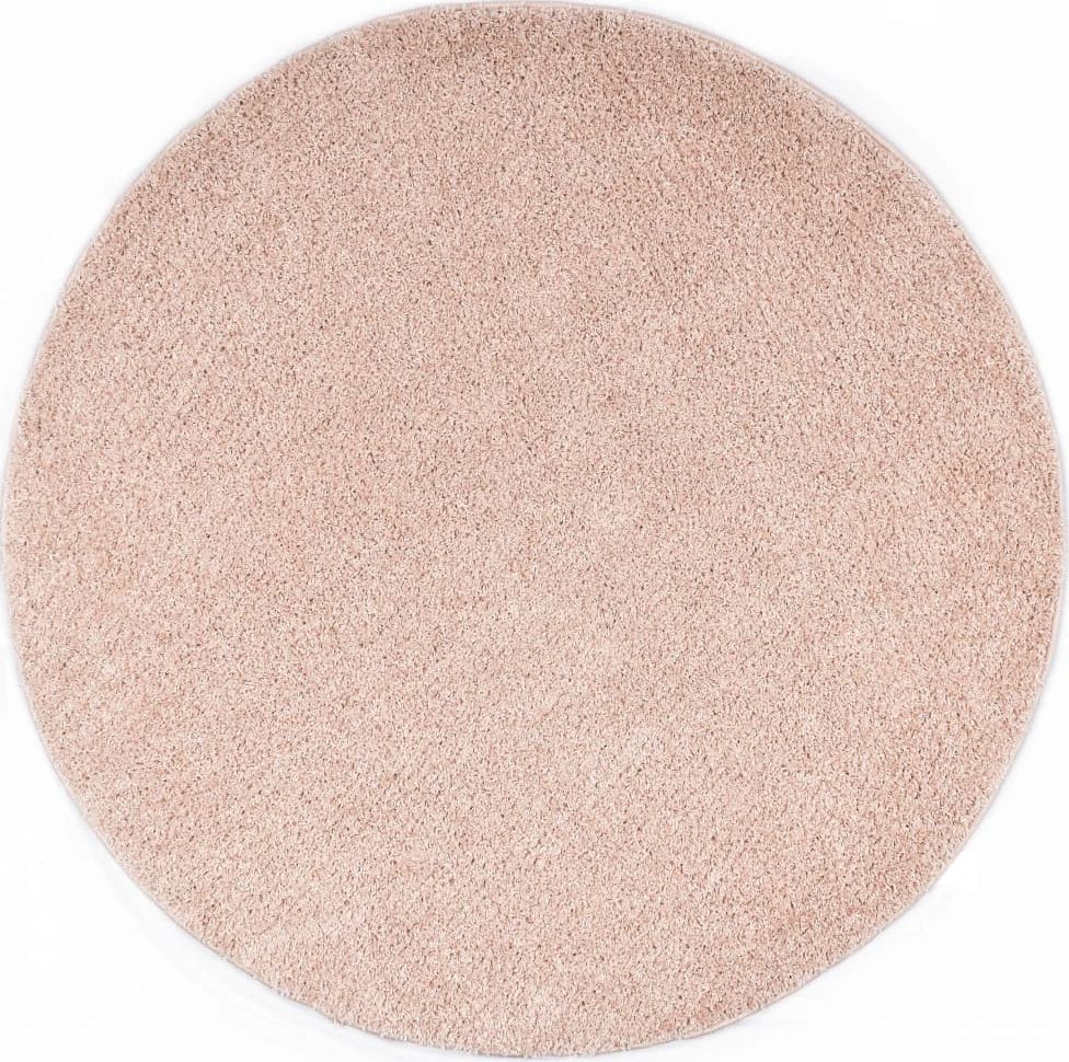 vidaXL Dywan shaggy, 160 cm, brudny róż