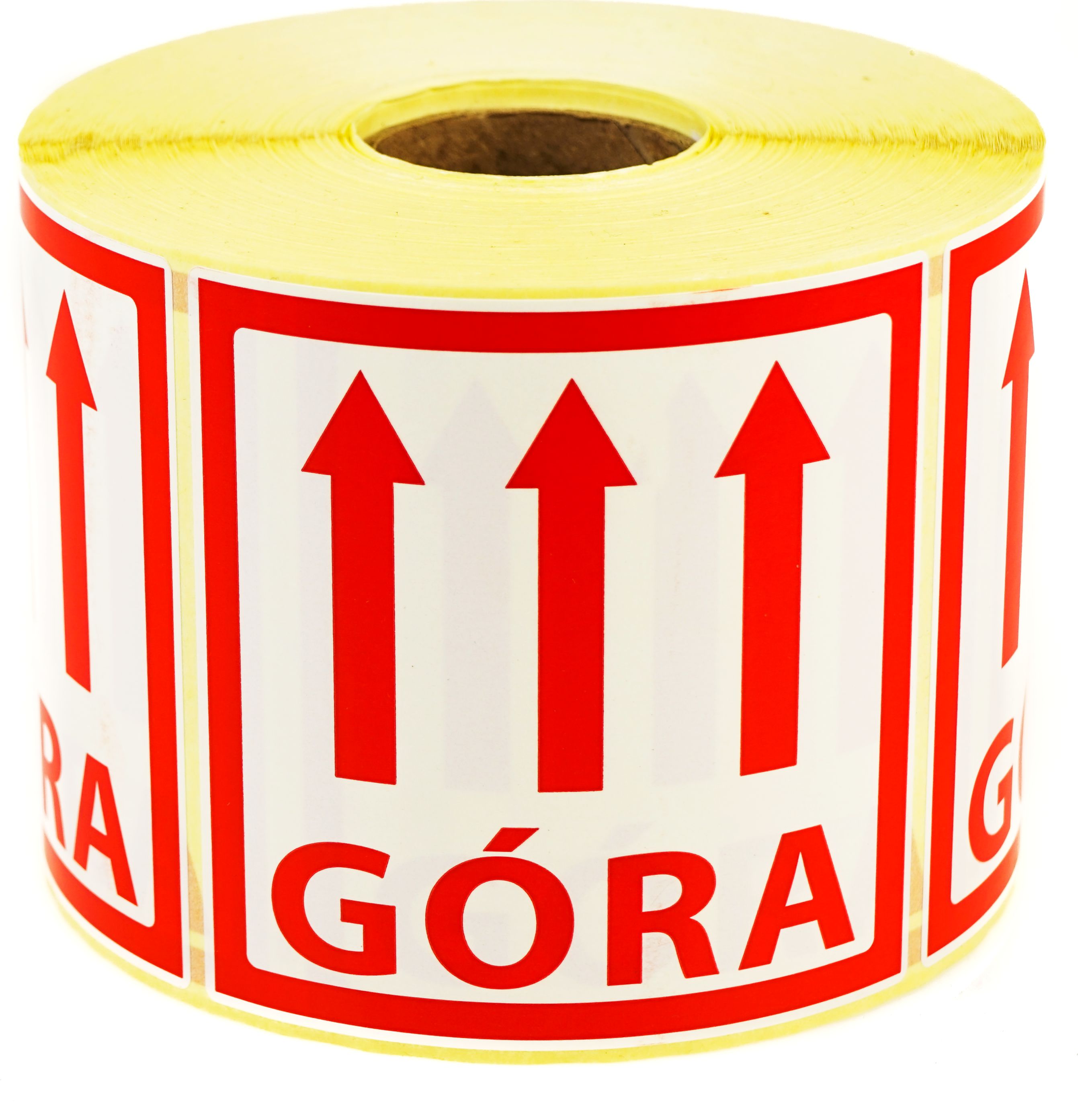 MD Labels Naklejki Etykiety Ostrzegawcze Ostrożnie Góra 1000szt