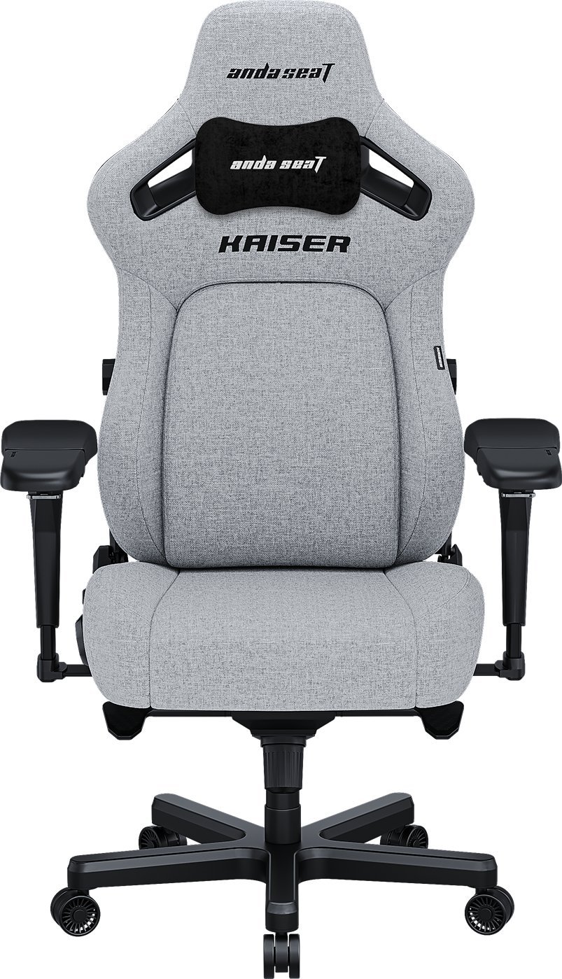 Fotel gamingowy Kaiser 4 L Anda Seat materiałowy szary