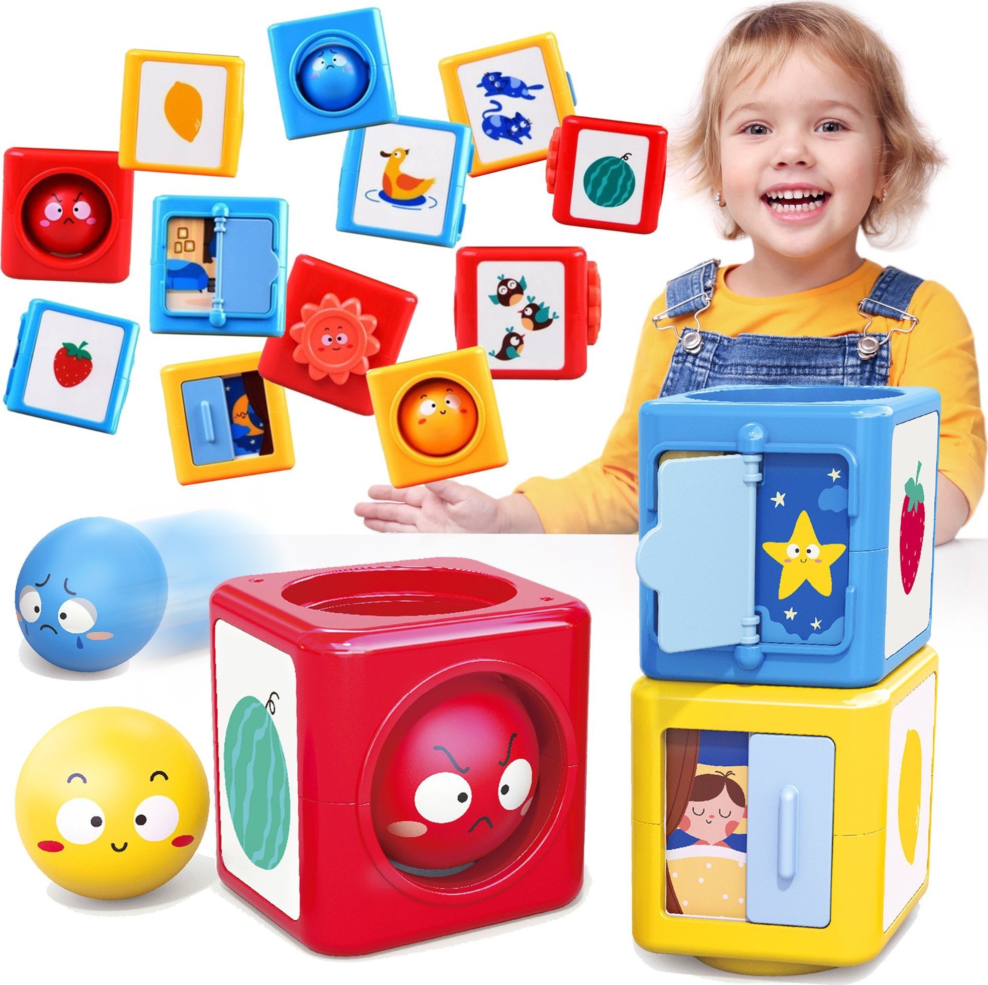 HOLA WIEŻA EMOCJI 3 KOSTKI HOLA KOSTKA SORTER