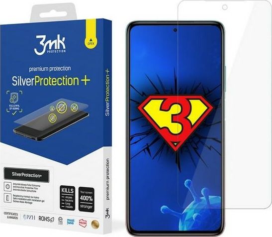 3MK 3MK Silver Protect+ Xiaomi Mi 10i Folia Antymikrobowa montowana na mokro