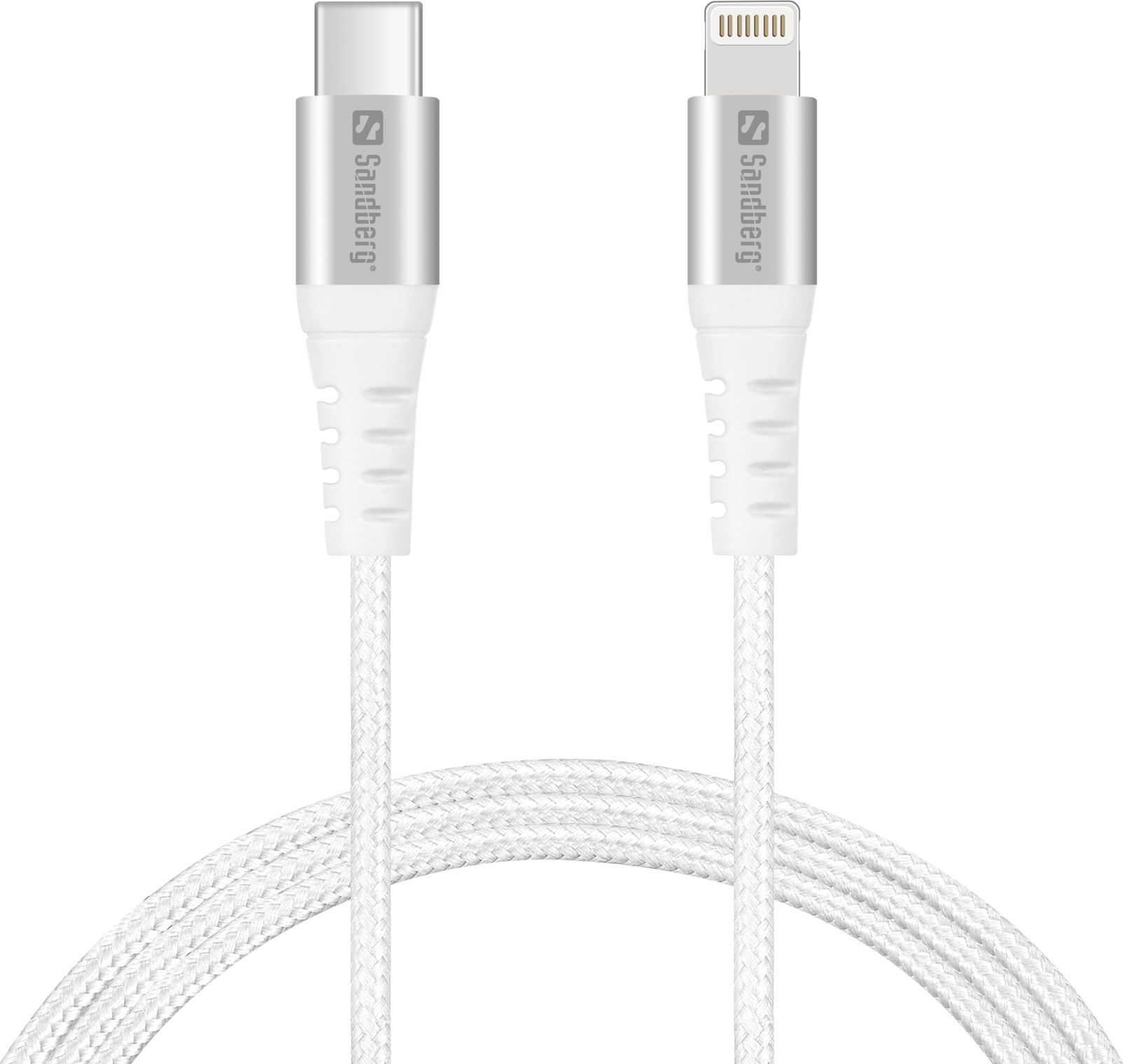 Kabel USB Sandberg USB-C - Lightning 1 m Biały (136-25)