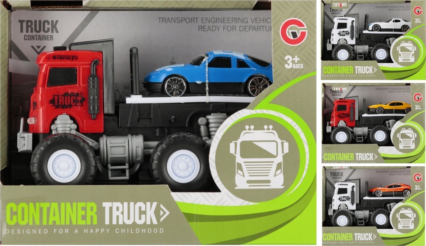 Mega Creative AUTO CIEZAR LAWETA B/O AKC 14X11X8 MIX4 MC96/192