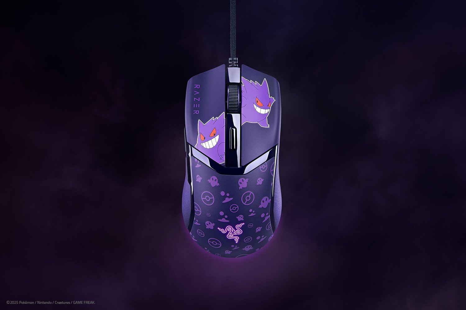 Razer Cobra Gengar Edition myszka Gaming Po prawej stronie USB Typu-A Optyczny 8500 DPI