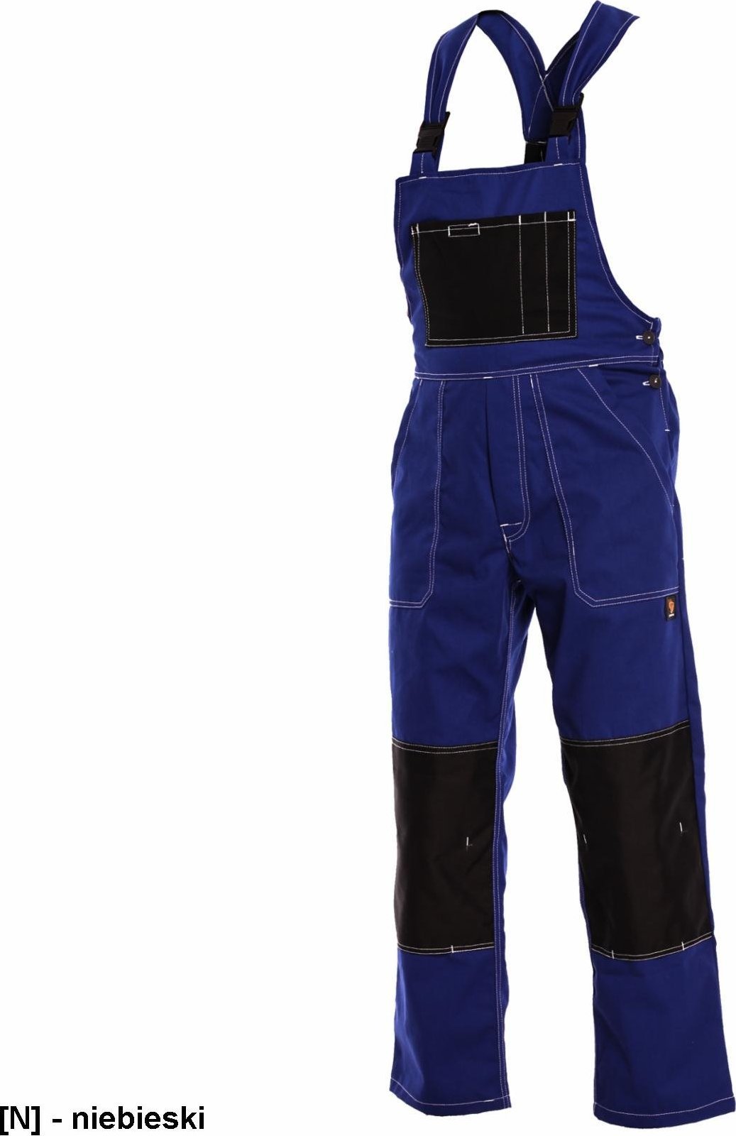 PROCERA PROFFI 290 SO S - spodnie ogrodniczki wykonane z tkaniny 65 % poliester / 35 % bawełny o gramaturze 290 g/m - niebieski 52