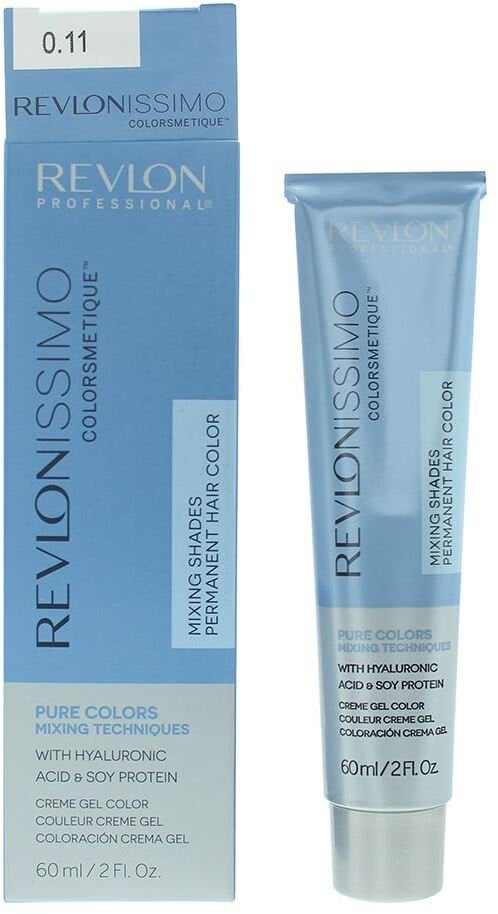 Revlon Revlonissimo Colorsmetique Nourishing Permanent Hair Dye 0.11 Szary, 60 ml Unisex