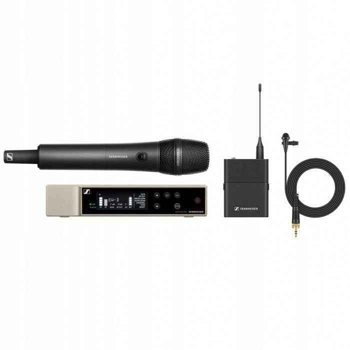 Sennheiser EW-D ME2/835-S R1-6 - bezprzewodowy zestaw audio, odbiornik, nadajnik bodypack + mikrofon doręczny