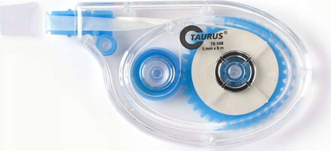 Taurus KOREKTOR W TAŚMIE 5mm x 8m KOREKCJA BOCZNA TAURUS