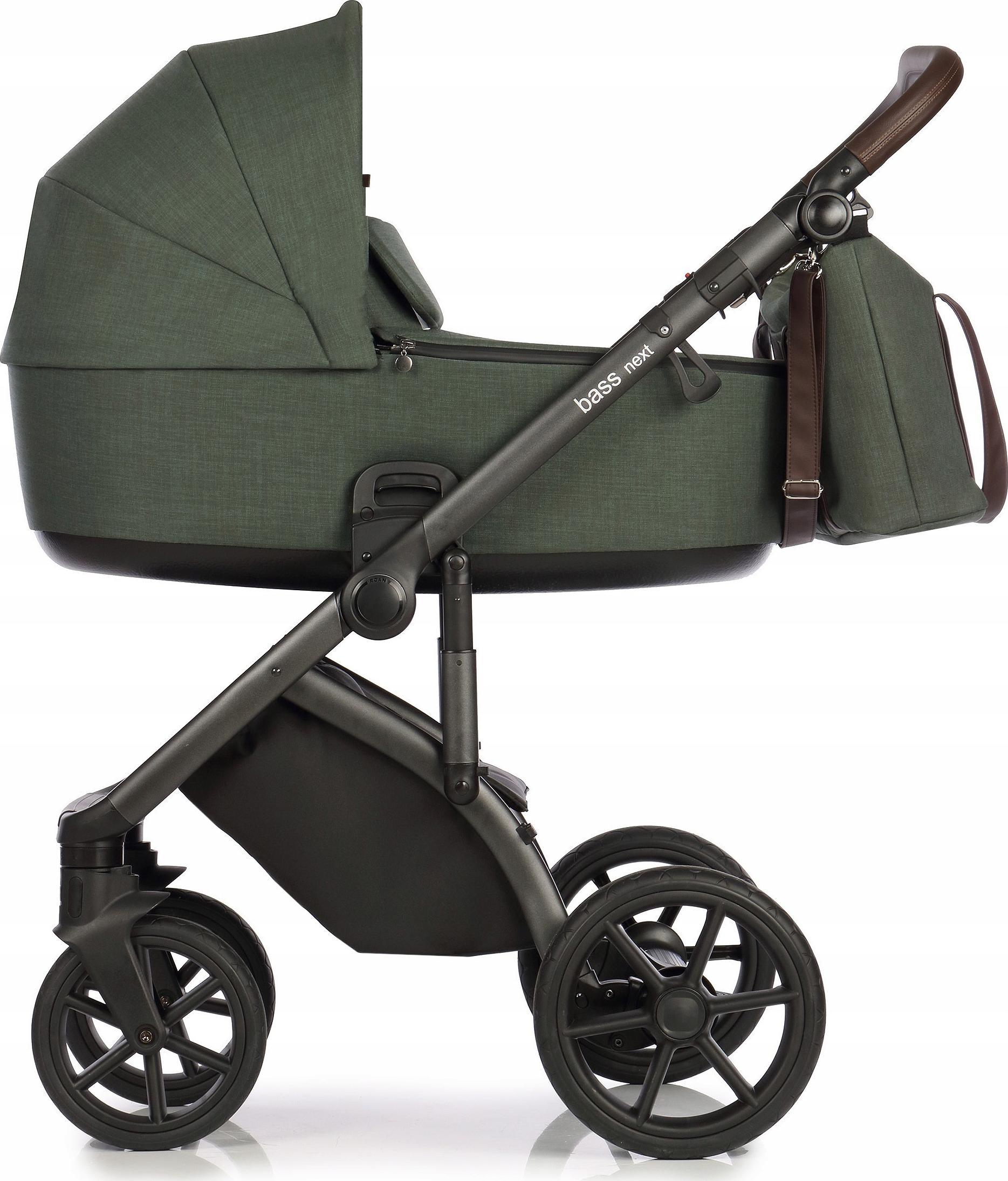 Wózek Roan Roan Bass NEXT 2w1 Night Green + Adaptery