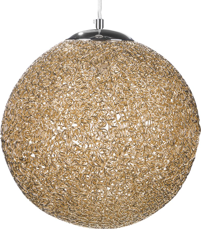 Lampa wisząca Beliani Lampa wisząca metalowa złota TURAMA