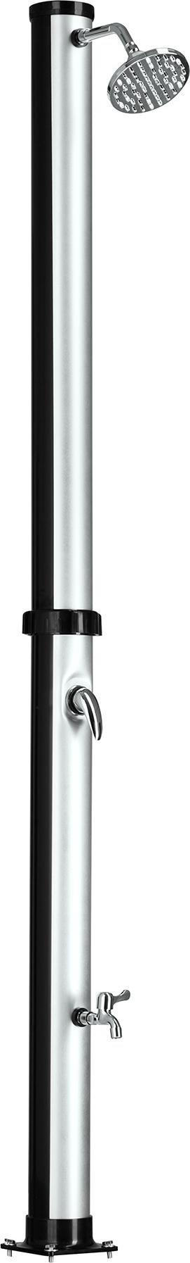 Tectake Prysznic solarny Tinto 20 l - czarny/srebrny