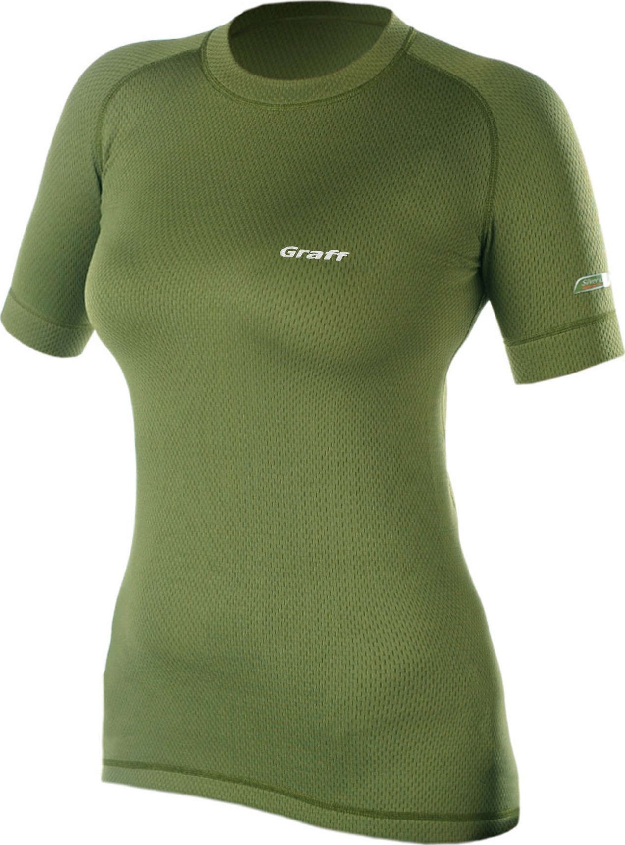 Graff Koszulka termoaktywna damska z krótkim rękawem Graff 913-D Oliwka