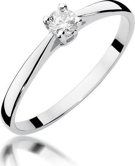 Best Diamonds złoty pierścionek z brylantem 0.15ct 21