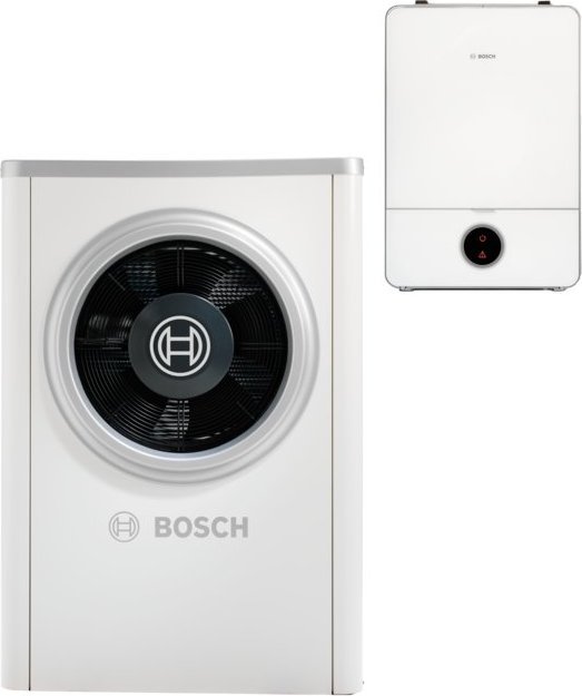 Bosch Pompa ciepła Monoblok z naściennym modułem wewnętrznym CS7000iAW 17 ORE-T (kolor biały) (moc grzewcza 14,4 kW)