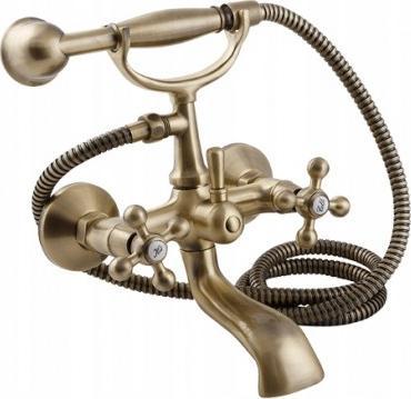 Bateria wannowa Kuchinox Bateria wannowo-prysznicowa ścienna Stilo retro BKI 511D