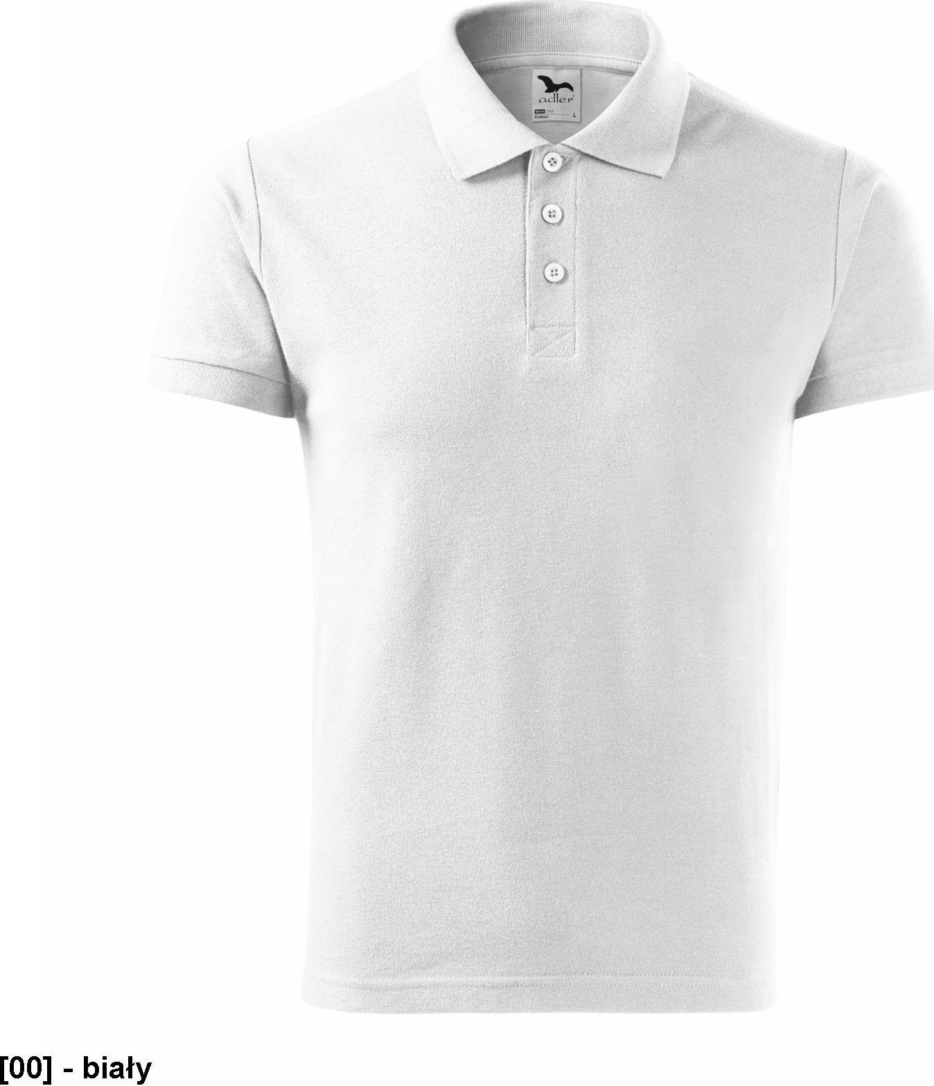 MALFINI Cotton 212 - ADLER - Koszulka polo męska, 170 g/m, - biały XL