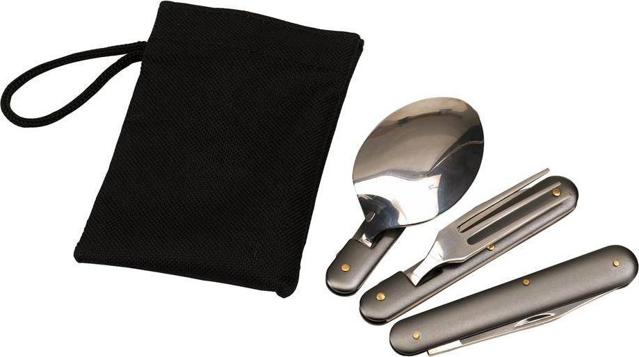 Upominkarnia Zestaw sztućców CAMPING, szary