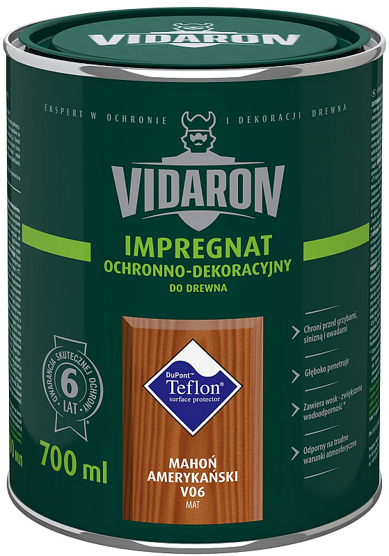 VIDARON Impregnat ochronno-dekoracyjny mahoń amerykański 4,5L