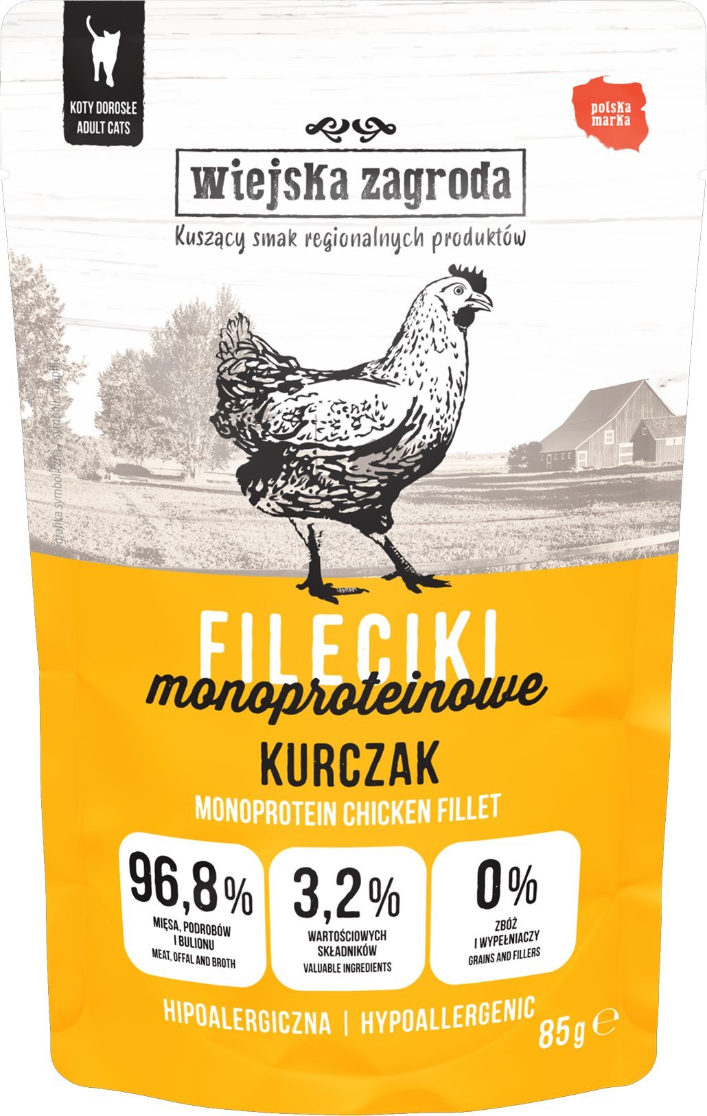 Karma mokra dla kota Fileciki Kurczak (dorosły) 85g