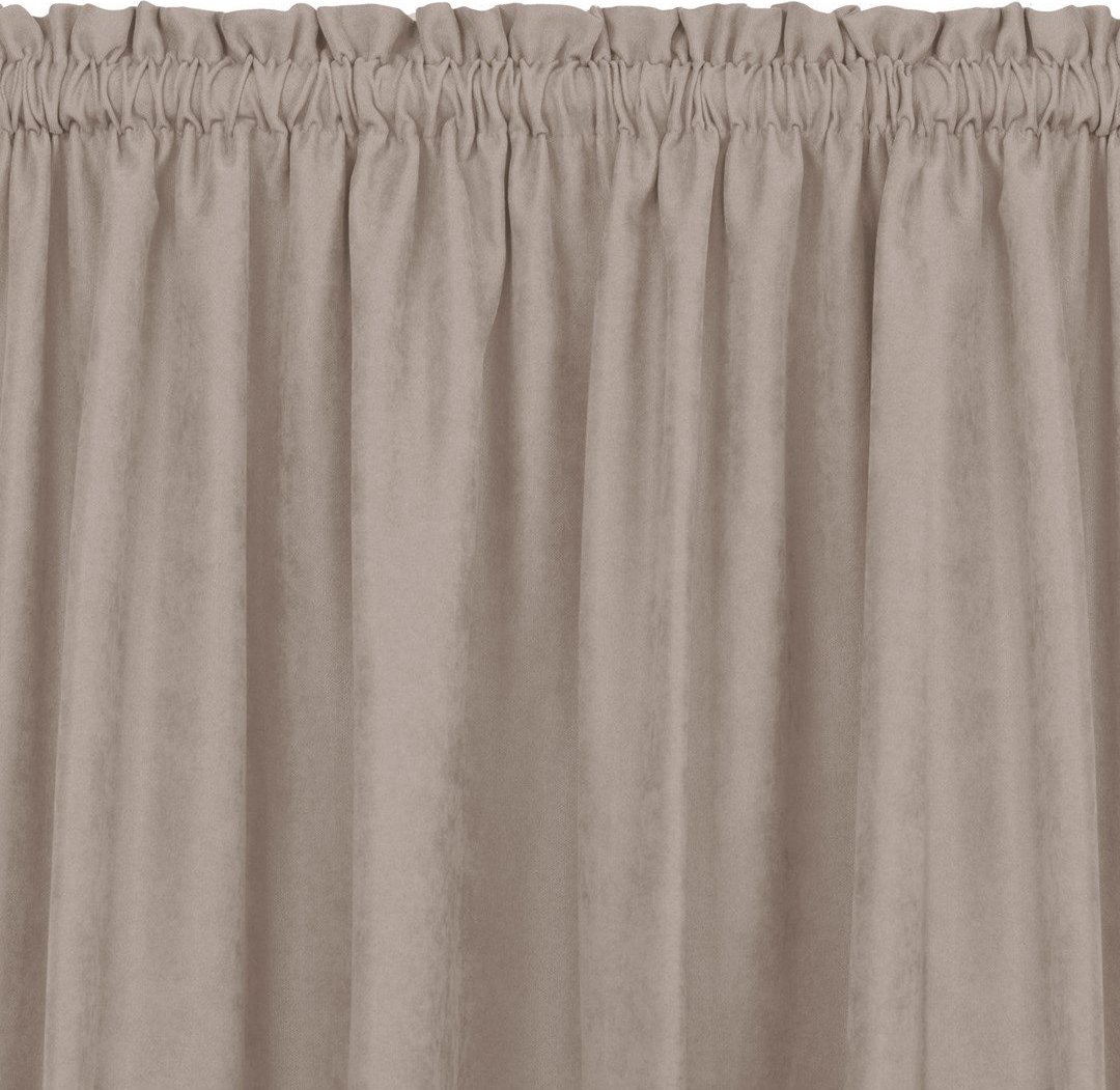 Homede Zasłona MILANA pudrowy róż szenila 136x300 HOMEDE