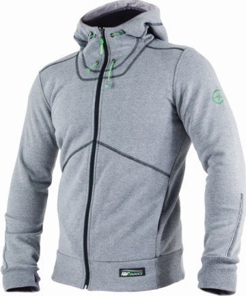 Stalco Spartan M - męska zapinana bluza z kapturem, dwuwarstwowa dzianina, elementy odblaskowe 3XL