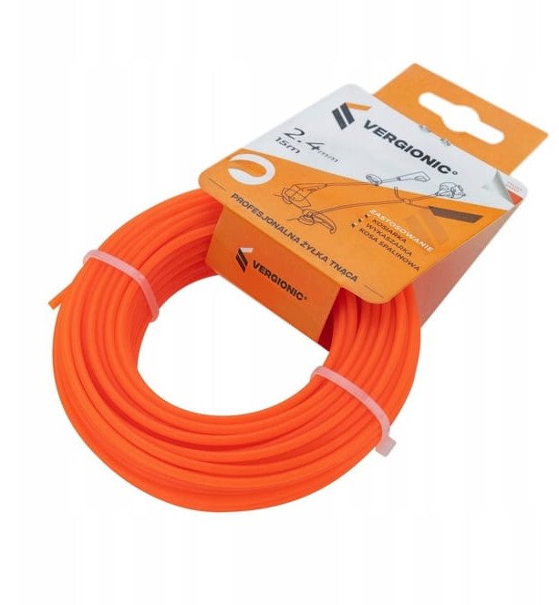 Żyłka tnąca 2,4mm x 15m okrągła do wykaszarki mocna