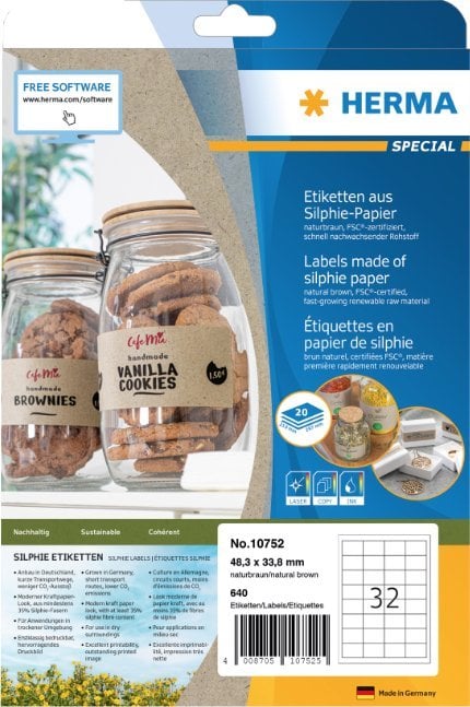 Herma HERMA Etiketten Silphie A4 20 Blatt 48.3x33.8