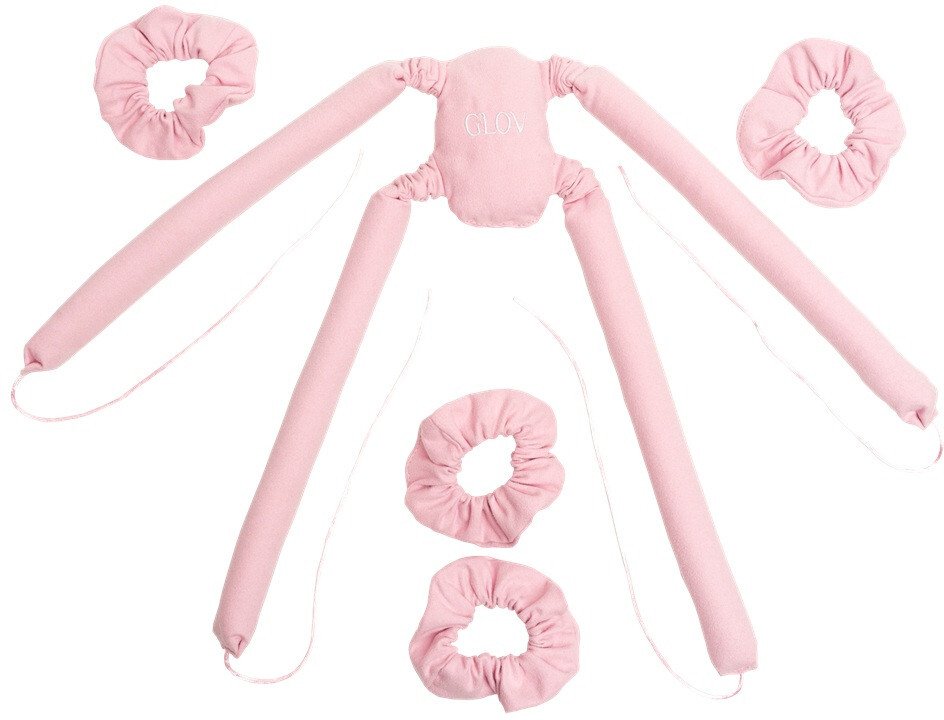 Glov CoolCurl Spider Set wałki do kręcenia włosów na zimno do włosów długiej i średniej długości Pink 4szt
