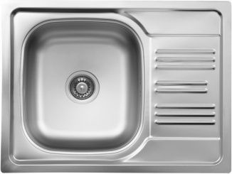 Zlewozmywak Deante 1-komorowy Xylo z krótkim ociekaczem 43,5 x 58cm stalowy (ZEX 311A)