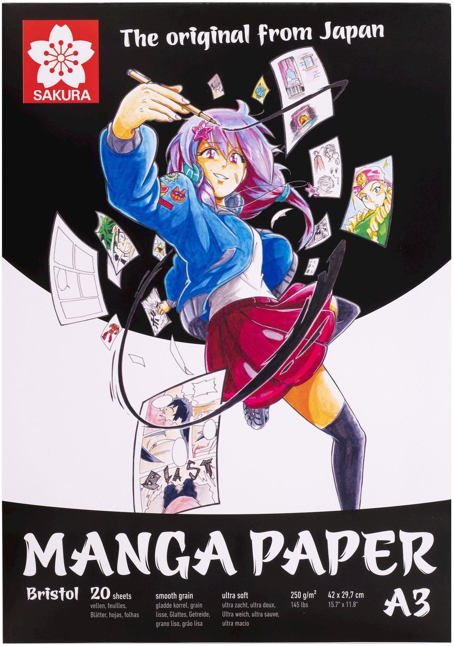 Sakura 99MANPADA3, Art paper, 250 g/m², 20 sheets