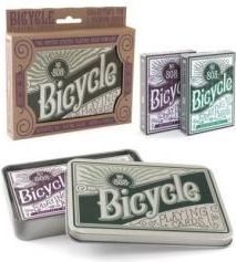 Bicycle Karty Retro Tin Gift Set