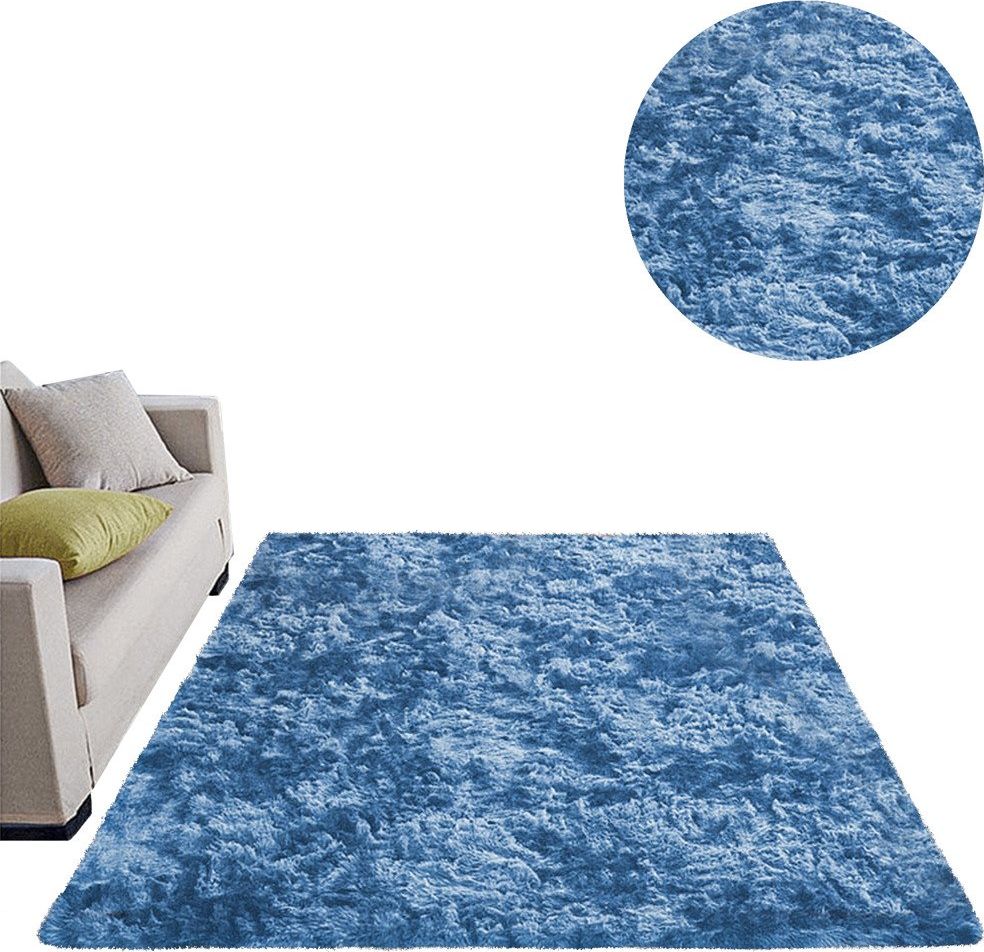 Strado Dywan Ombre Shaggy Strado 180x260 OmbreNavy (Ciemny Niebieski) uniwersalny