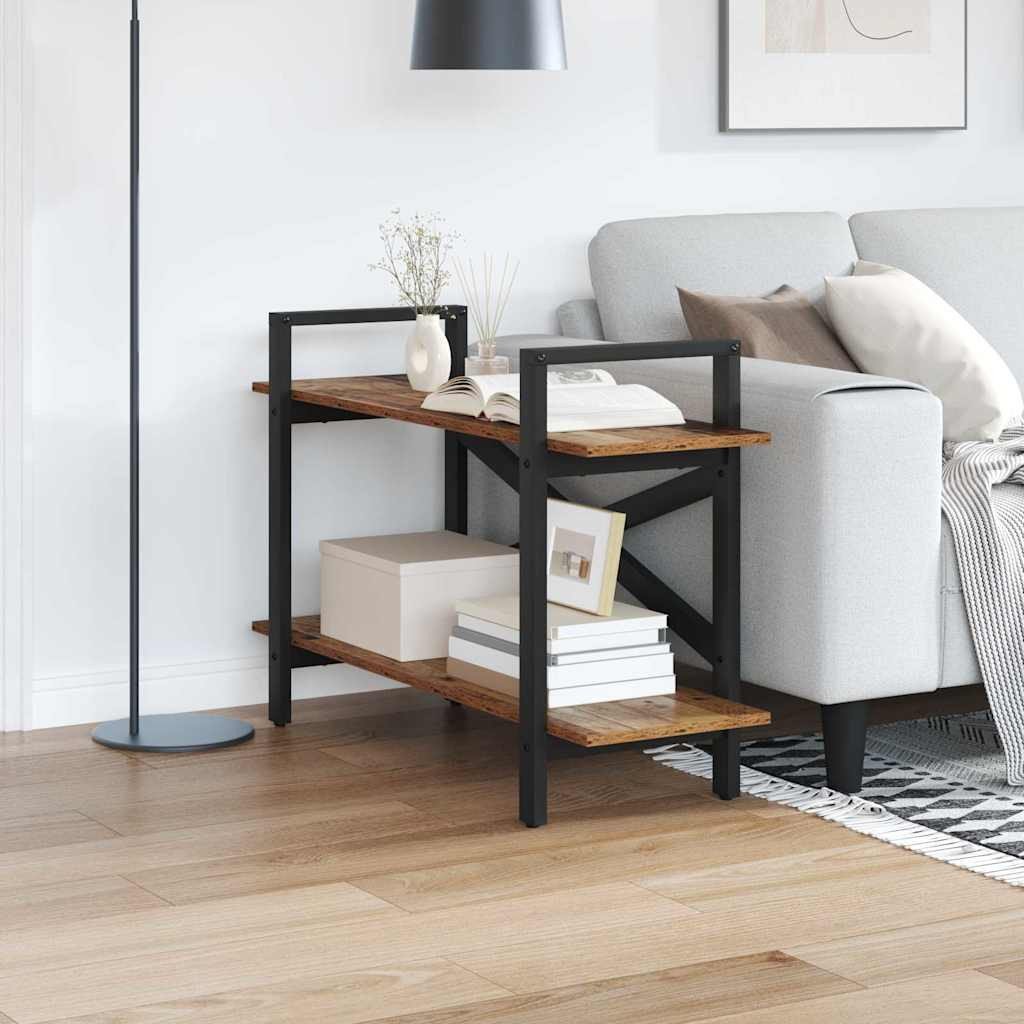 vidaXL Półka na książki Stare drewno 100 x 33,5 x 64 cm