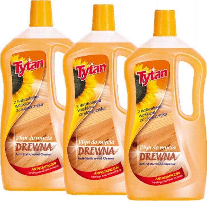 Tytan 3 x PŁYN DO MYCIA DREWNA ANTYSTATYCZNY TYTAN 1kg