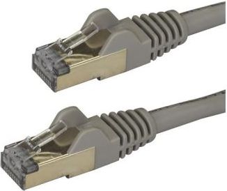StarTech Patchcord CAT6A, STP, 0.5m, szary (6ASPAT50CMGR)