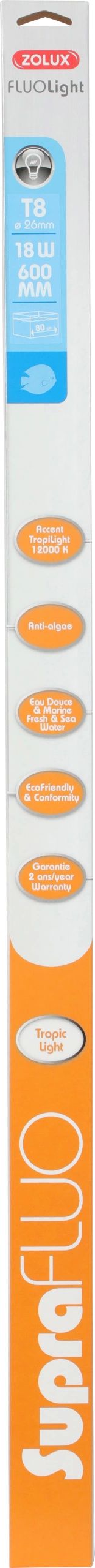 Zolux Świetlówka SUPRAFLUO T8 18W 60cm