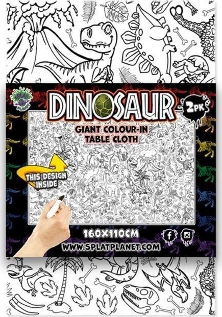 Obrus do pomalowania Dinozaury 2szt