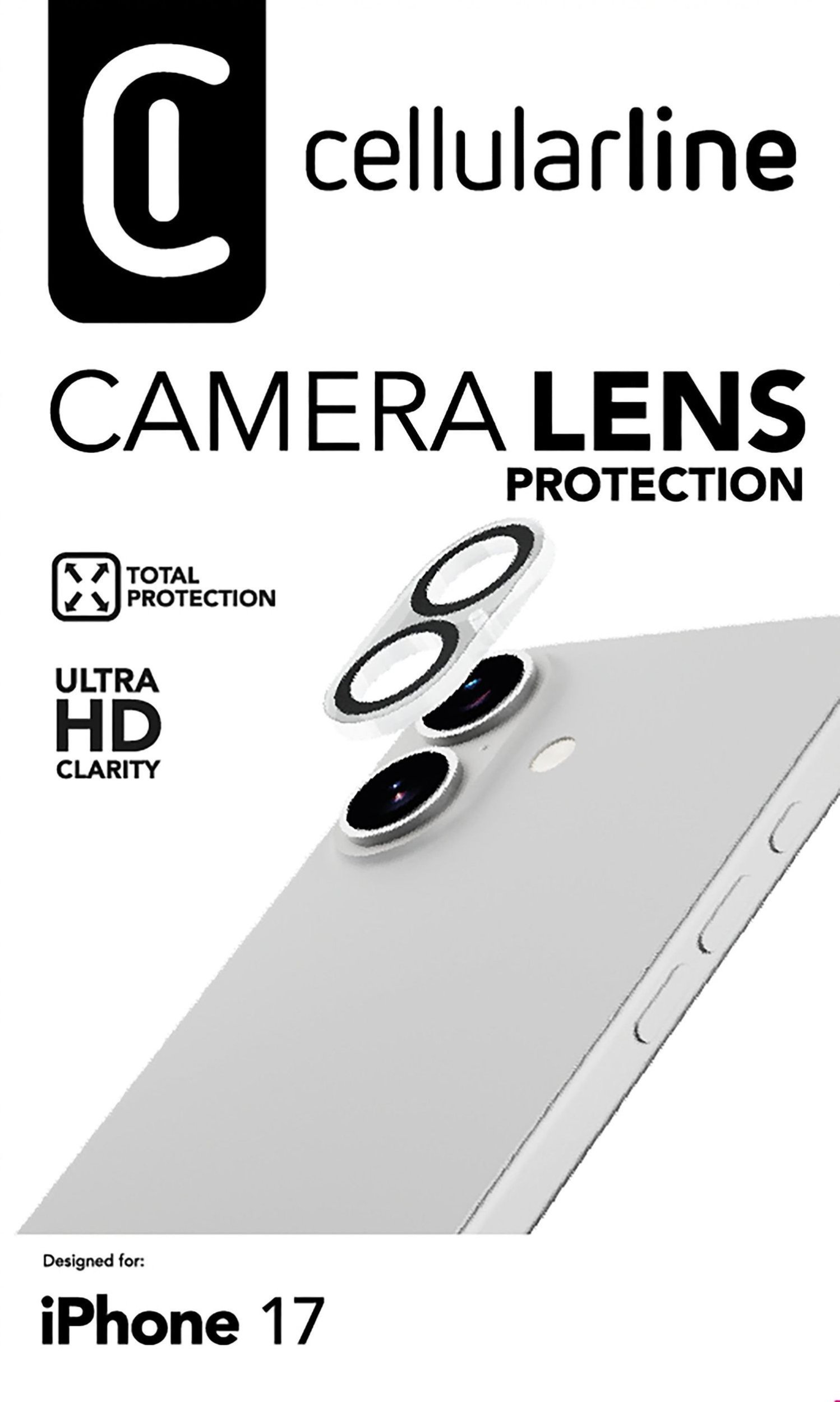 Cellularline Camera Lens Protection iPhone 17 Clear