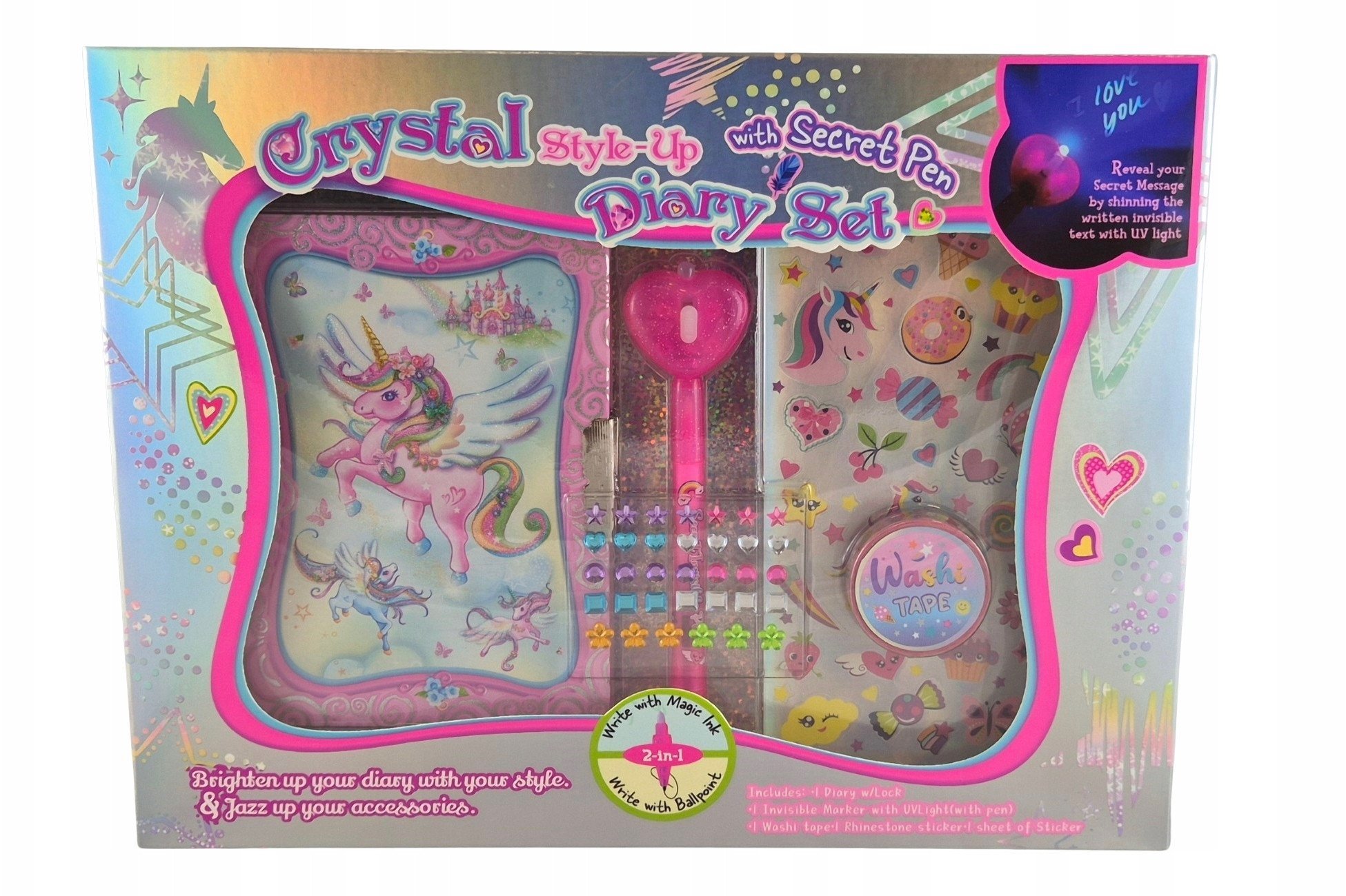 Pamiętnik z niewidzialnym długopisem Jednorożec 193NUC PECOWARE