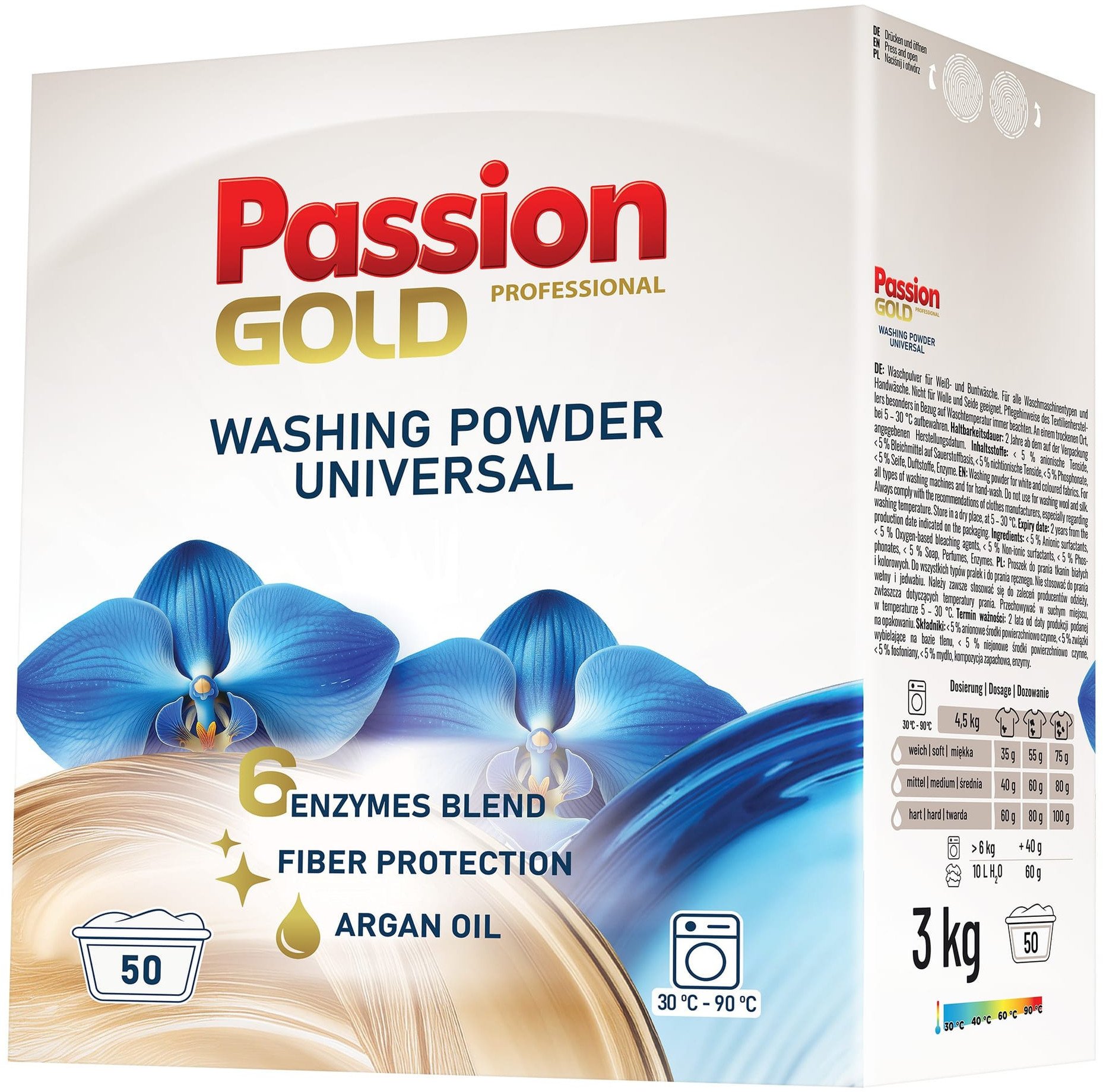 PASSION GOLD Professional Proszek do prania Uniwersalny 3 kg