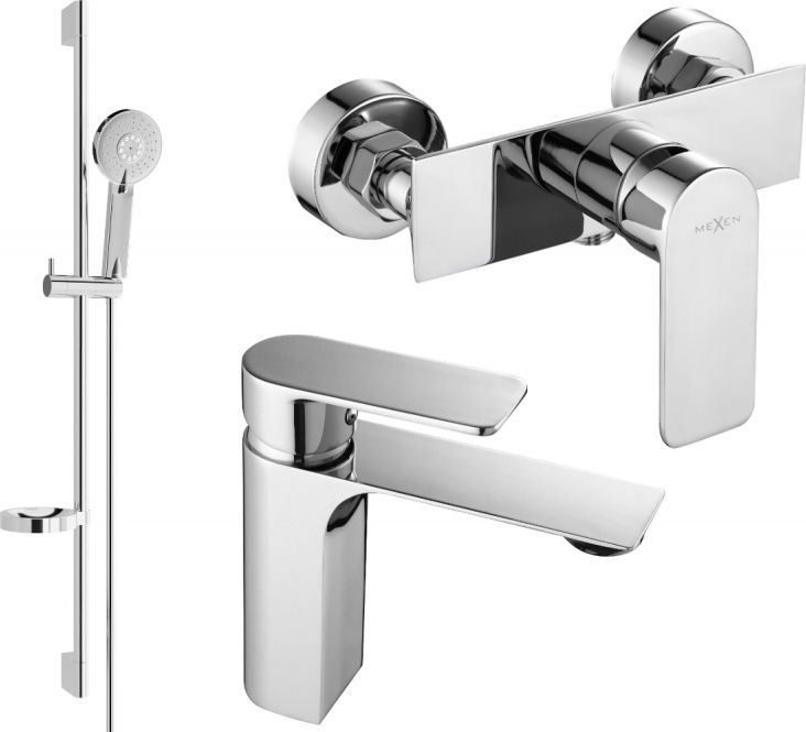 Mexen Mexen Alexa DS40 zestaw prysznicowy, chrom - 71204DS40-00