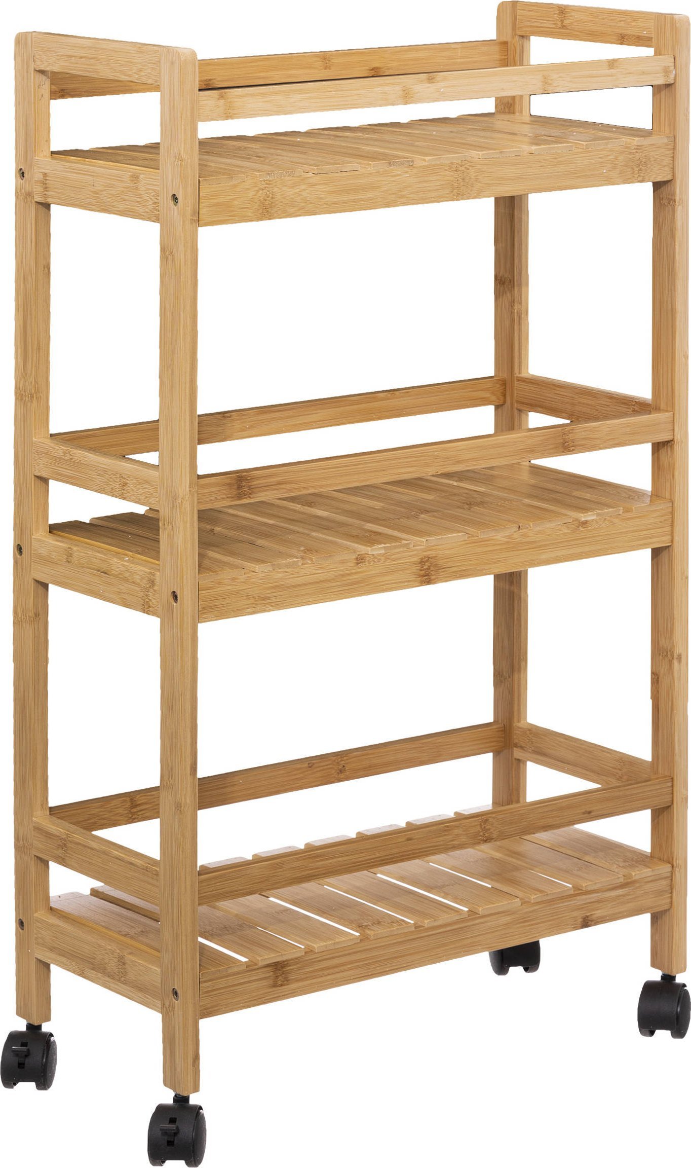 5five Mobilny regał kuchenny LINHA, 3 poziomy, bambusowy