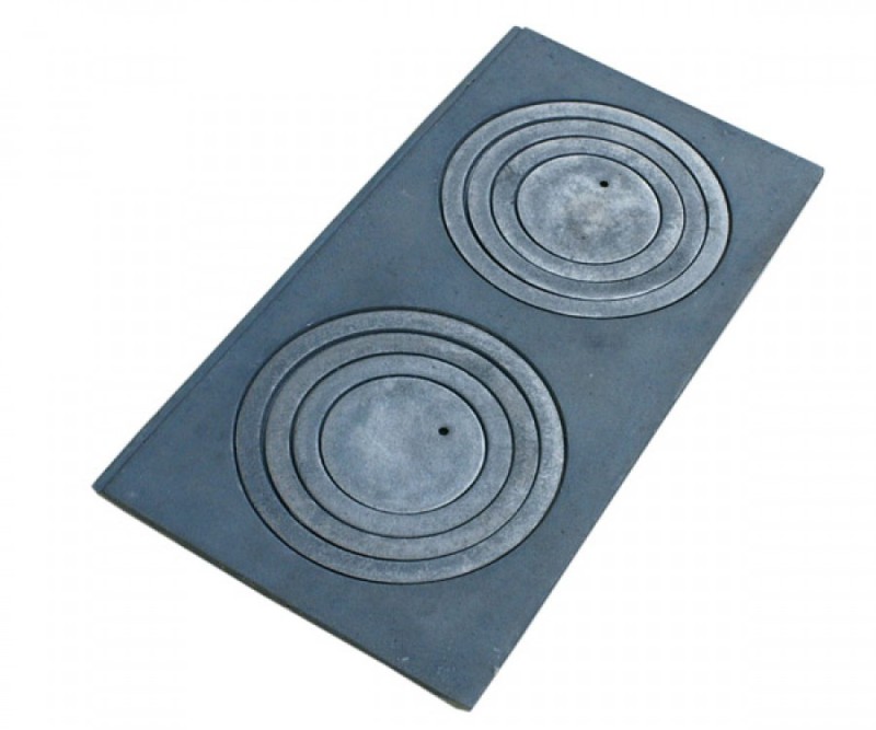 Płyta żeliwna dwuotworowa 63x31,5cm