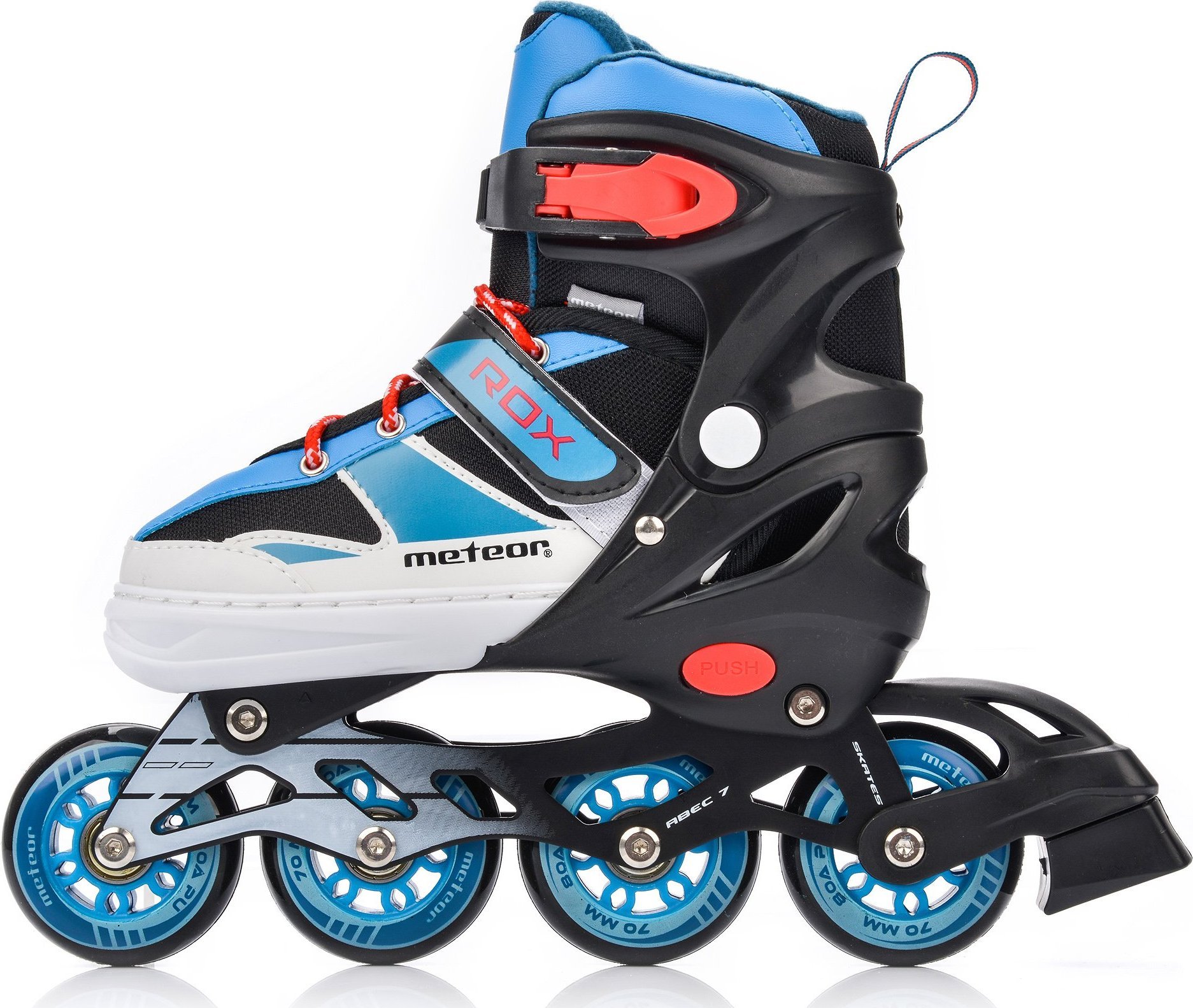 Rolki Meteor Rox rekreacyjne regulowane niebieskie r. 30-33